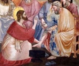 "le lavement des pieds"- fresque de Giotto