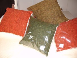 coussins tissés main