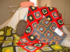 plaids au crochet