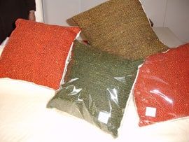 coussins tissés main