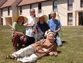 Pause festive après un badminton