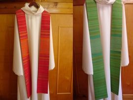 étoles viscose et fils d'or