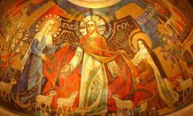 Jésus bon berger, mosaïque à Lisieux