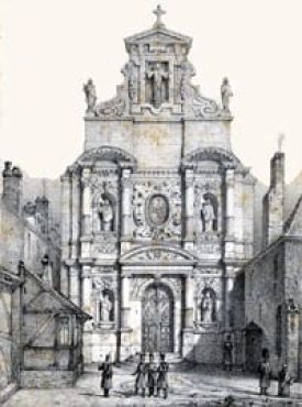 Façade du premier Carmel à Dijon